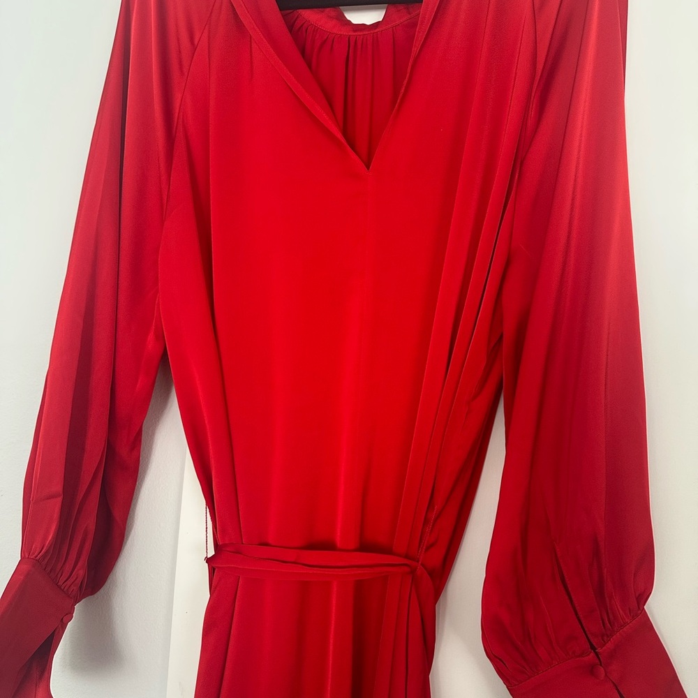 Elegant‎ Red Silk Women's Dress H&M
